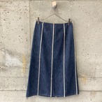 denim stitch design skirt