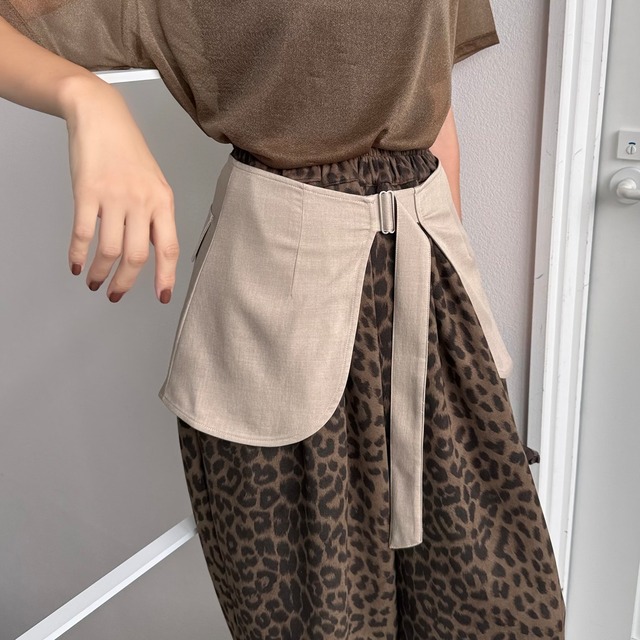 2wayレイヤードラップbelt/ベージュ