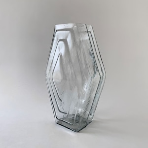 フラワーベース ヘキサゴン クリア ガラス / Vase Infinite Hexagon Clear BR?T