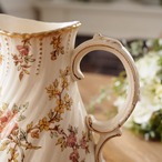 フランスアンティーク Sarreguemines サルグミンヌ Louis XV 花柄 ピッチャー ミルクジャグ thumbnail 5