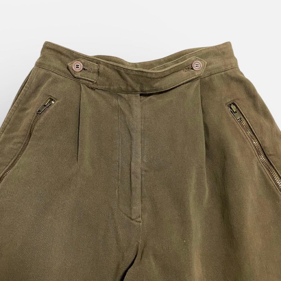 80s ISSEY MIYAKE MEN 筆タグ タックチノバイカーパンツ 80s ISSEY MIYAKE Brush Tag Hem Strap Tapered Pants | PAY ID
