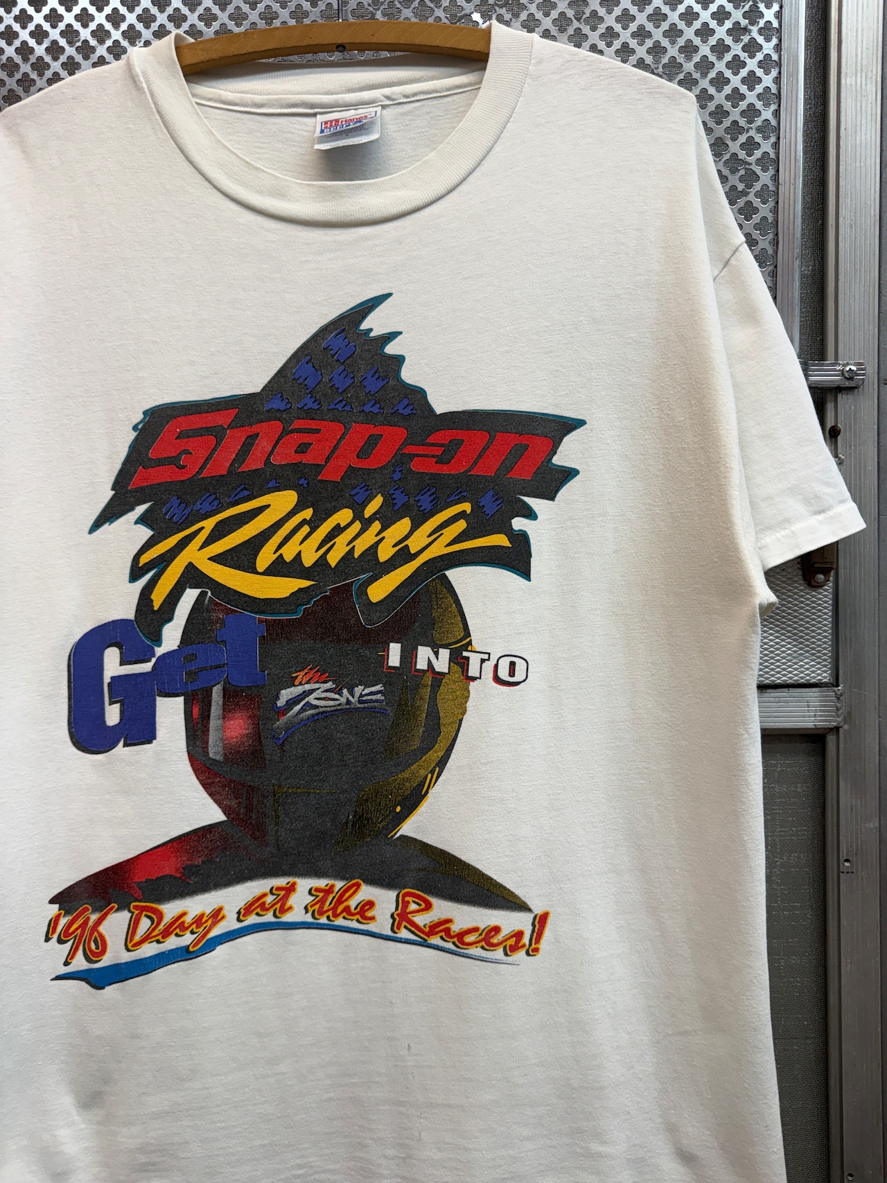 90s Snap-on Racing / Hanes BEEFY-T fabric made in usa・画像4