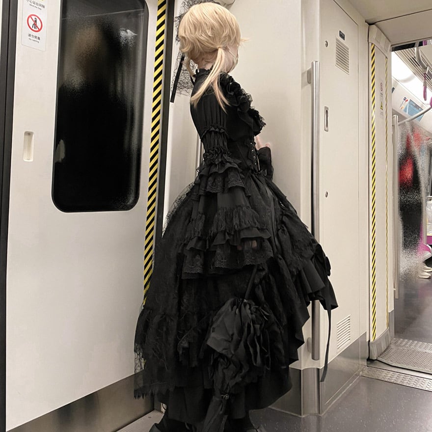 地雷系 ゴスロリ ドレス セットアップ ダークゴシック 闇かわいい