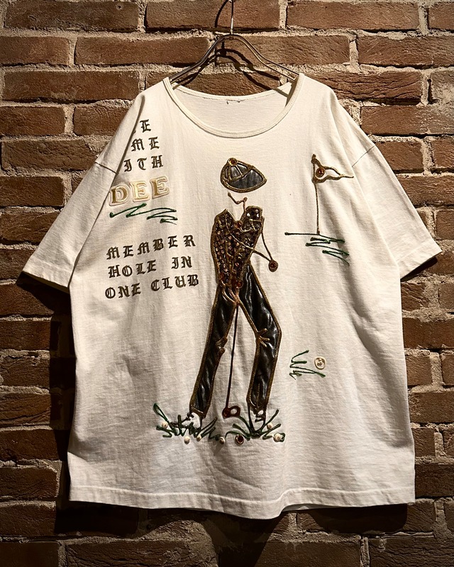 【Caka act3】3D Printed Golf Design Vintage Loose T-Shirt