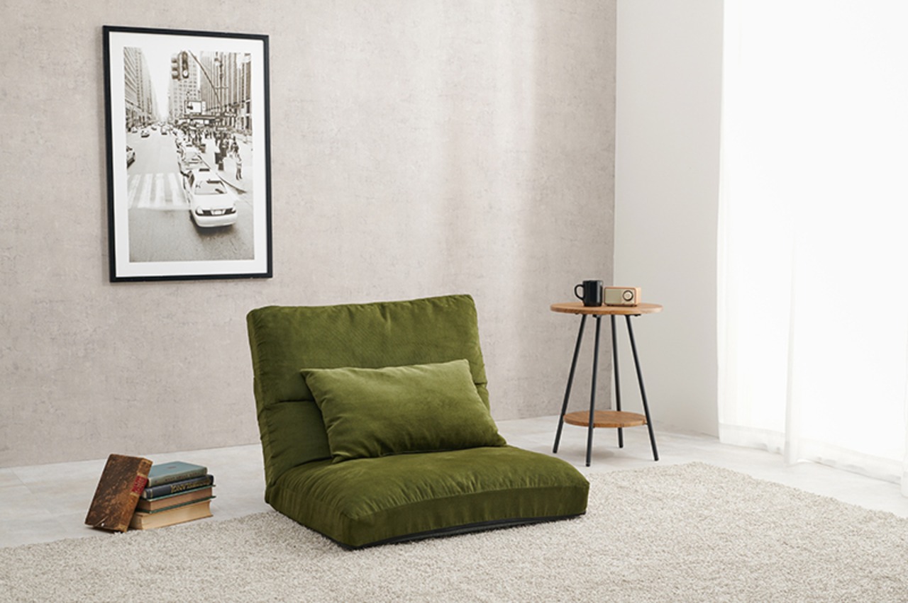 ワイド座面 リクライニングソファ