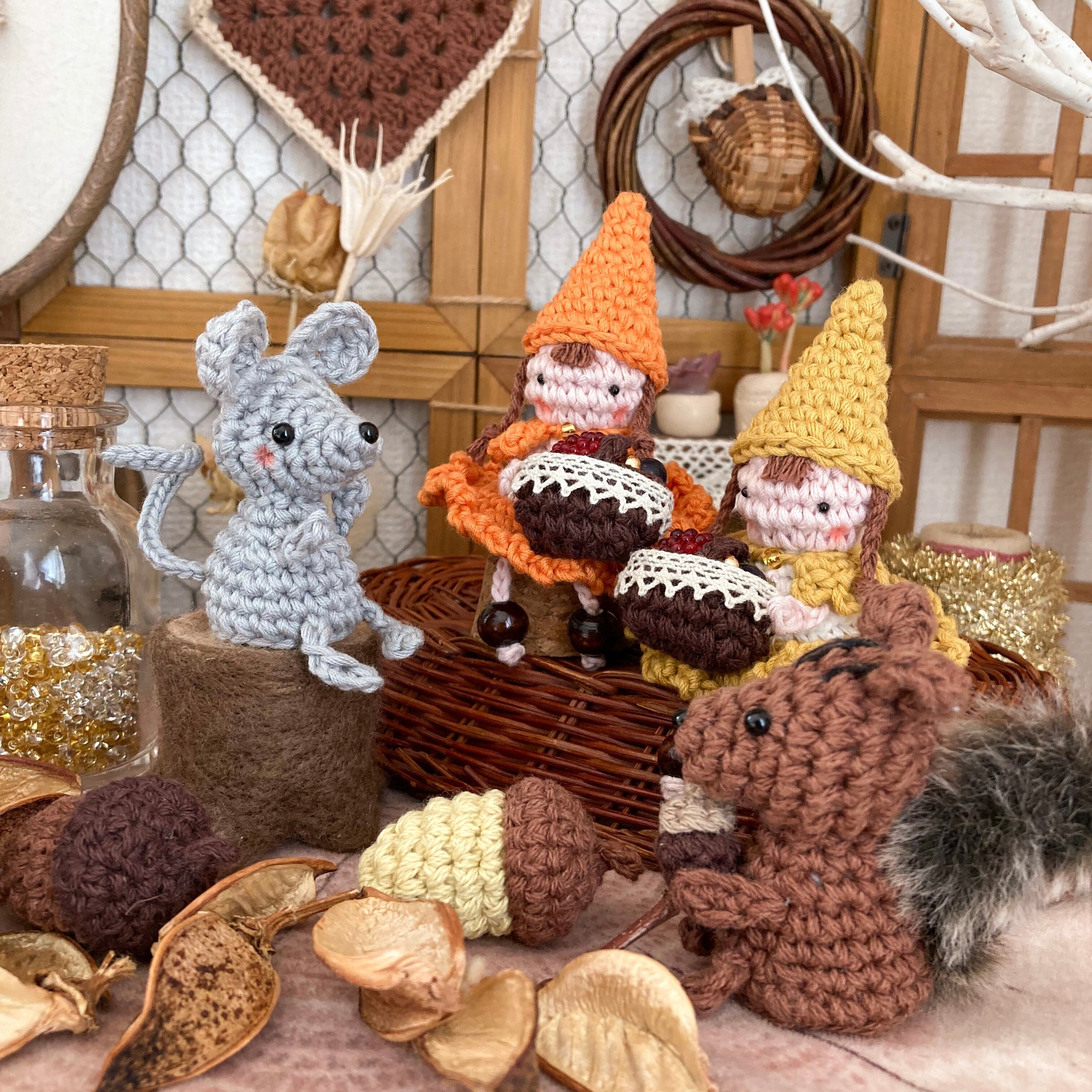 ゆのん様専用 あみぐるみ 切り株 あみぐるみ✽ニワトリのにわちゃん