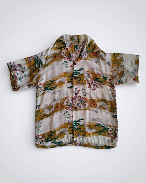 1940s TROPICANA SILK HAWAIIAN SHIRT