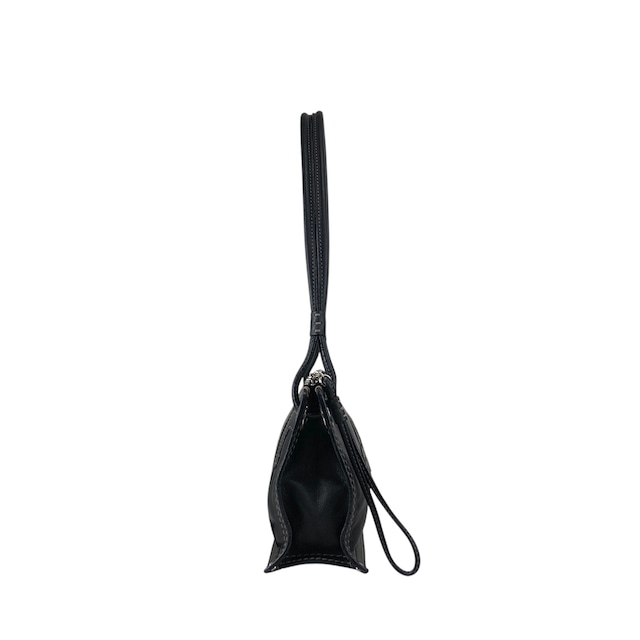 LOEWE ロエベ ショルダーバッグ ブラック アナグラム ステッチ レザー vintage ヴィンテージ オールド ugpzsh