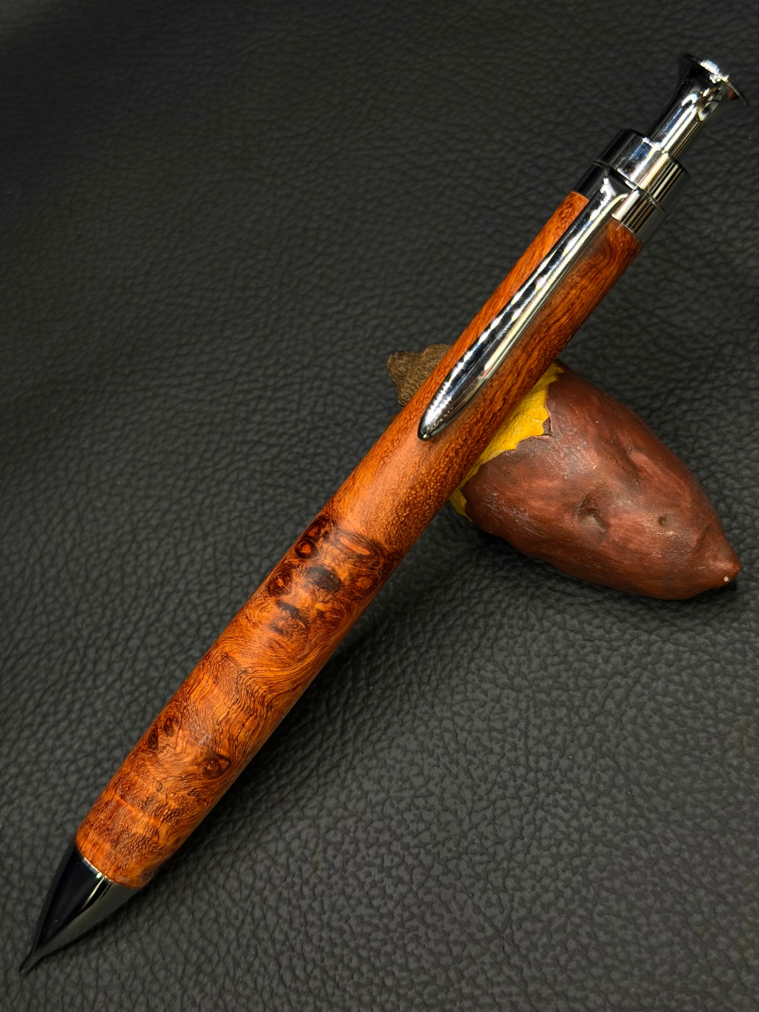 31 極上花梨瘤 0.5mmシルバー金具 | こぶた工房