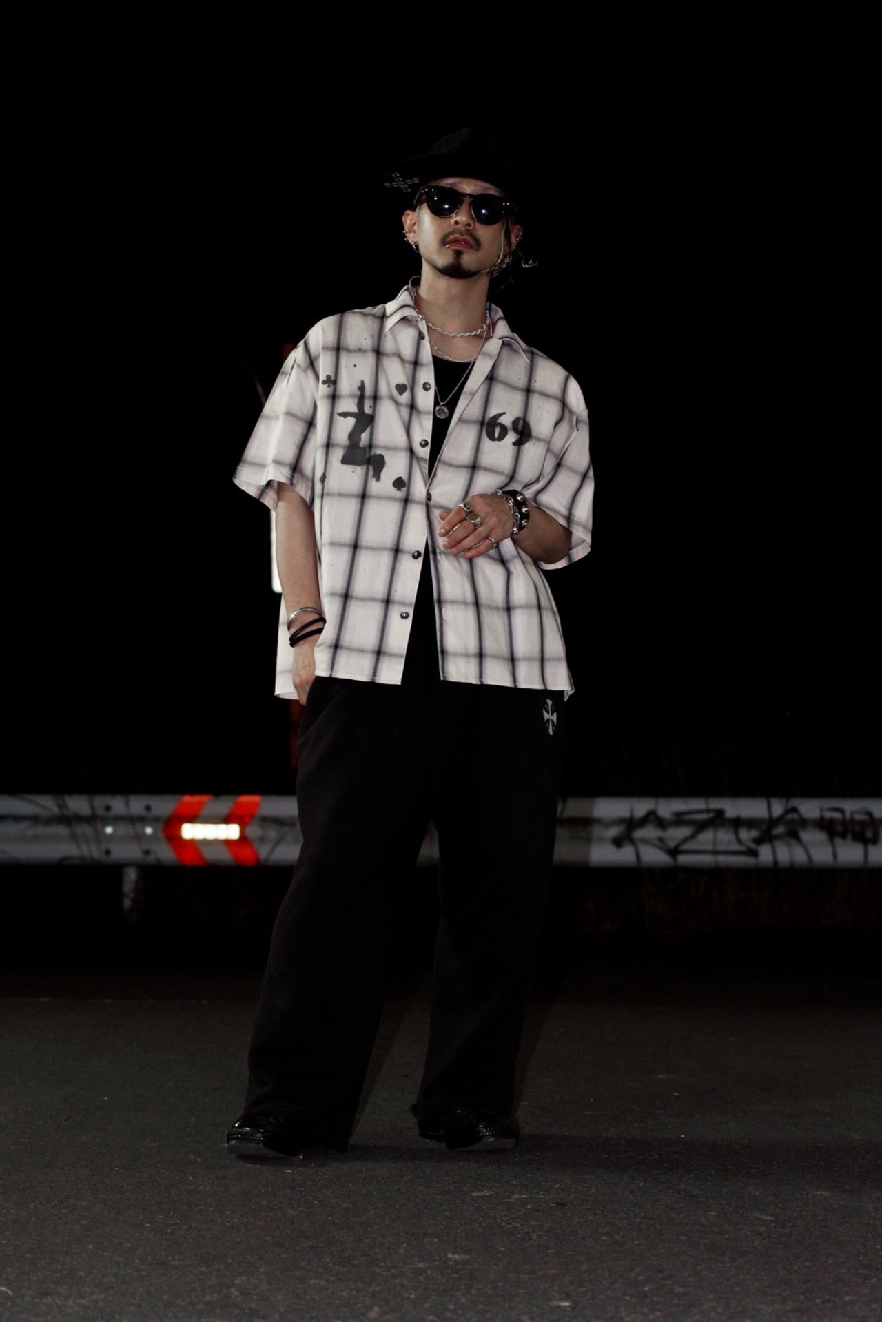 Decadent Stencil Check  Shirt