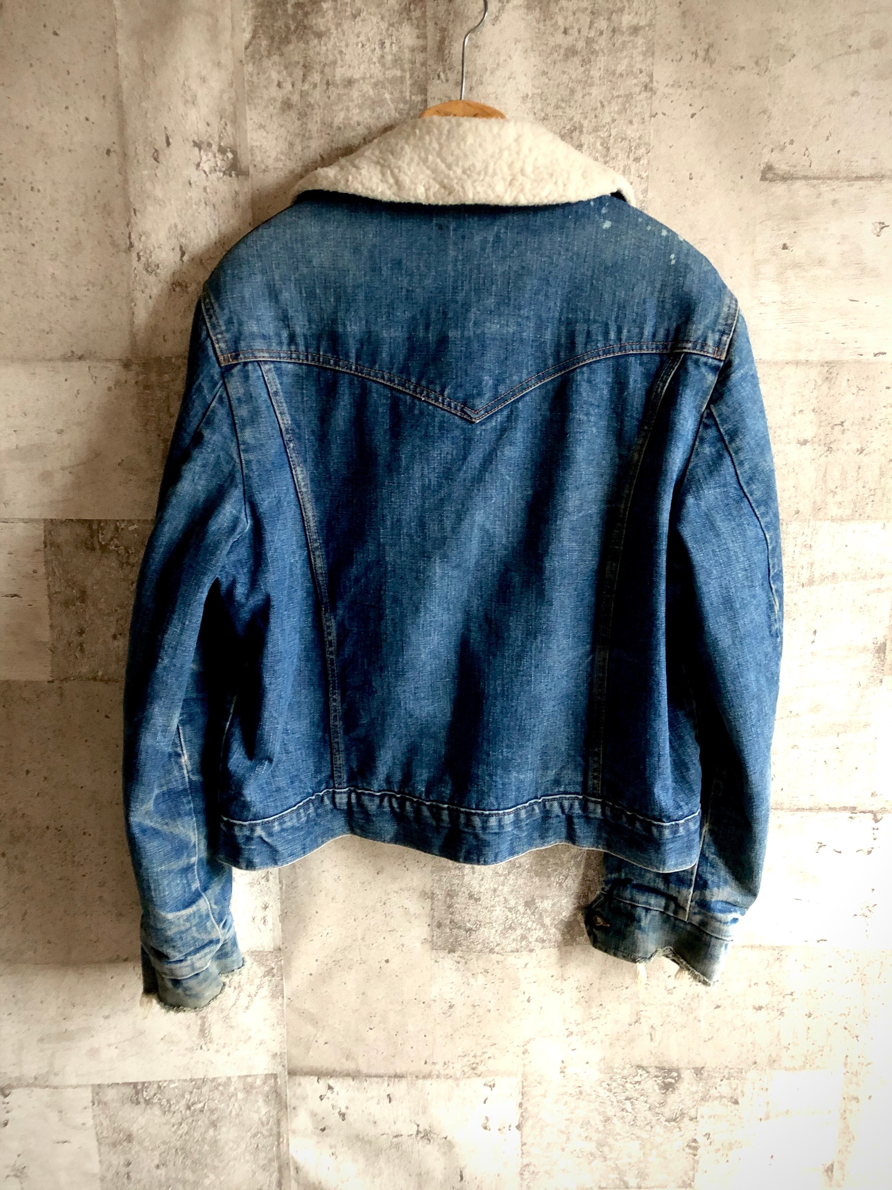70s VINTAGE USA製 LEE STORM RIDER BOA DENIM JACKET リー 70s VINTAGE USA製 LEE STORM RIDER BOA DENIM JACKET リー