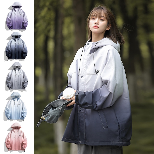 ✿大人気✿【藤伊曼シリーズ】★ジャケット★ アウター 5color ユニセックス グラデーション カジュアル