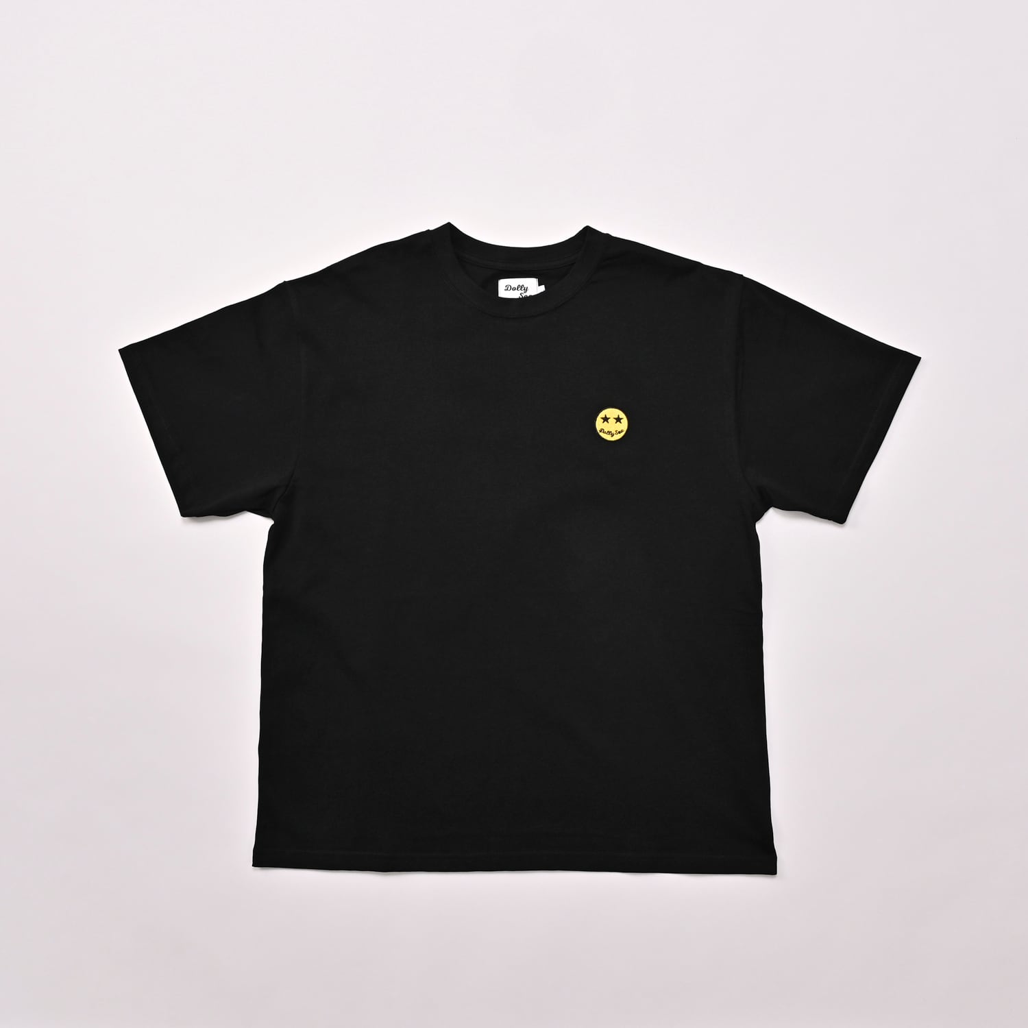 Black T-shirts star eyes with yellow 【Dolly sea】4