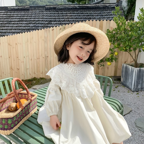 ワンピース パーティードレス 子供 セットアップ バルーンスカート キッズ 長袖 ドレス Aライン つけ襟 レース 結婚式 発表会 記念撮影 春 秋 ふんわり フリル バルーン 無地 子供服 韓国 韓国子供服 女の子 女児 人気 おすすめ かわいい 可愛い おしゃれ オシャレ プレゼント 贈り物 ギフト 誕生日 バースデー お出かけ 旅行 80 90 100 110 120 1歳 2歳 3歳 4歳 5歳 6歳 7歳 8歳