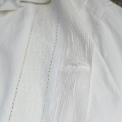 ~80's 3pocket cuba shirt white