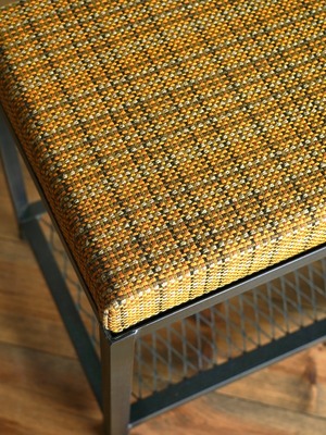 IRON FABRIC BENCH