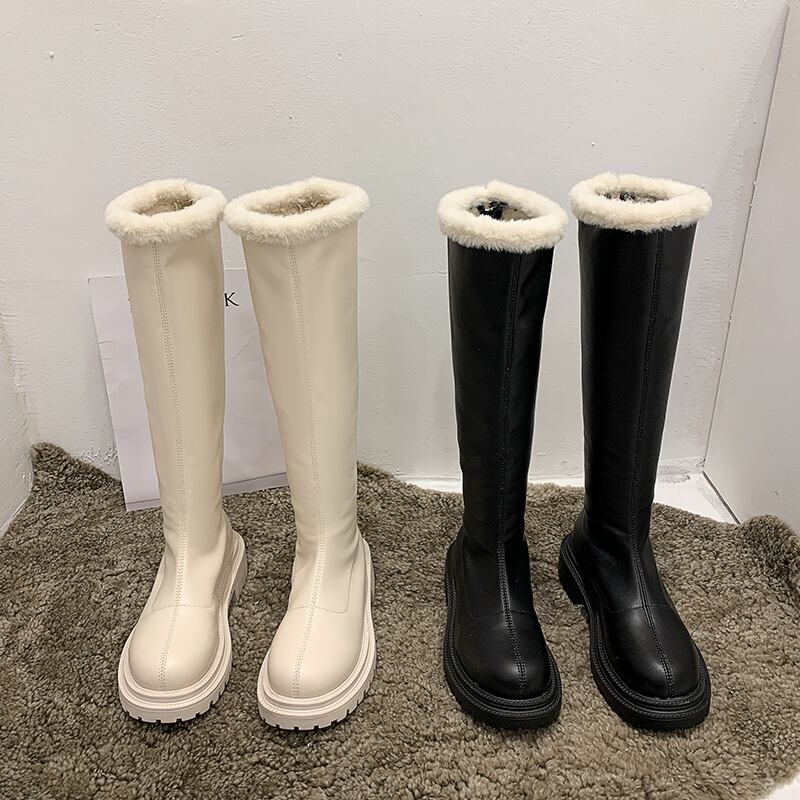 薄手ブーツオータムウィンターレッドカジュアルジッパーロング 靴 シューズ 秋物 冬物 フェイクシューズ77235066082