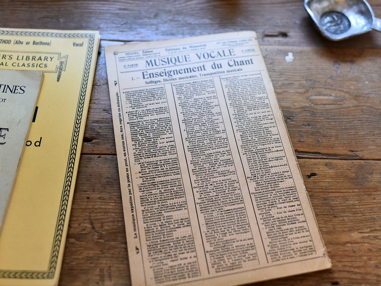 雰囲気のある古い楽譜 Exercices Journaliers de SOLFEGE *フランスアンティーク