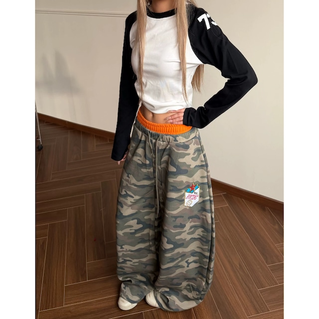 orange-point camouflage pants　オレンジポイント迷彩パンツ　J2119
