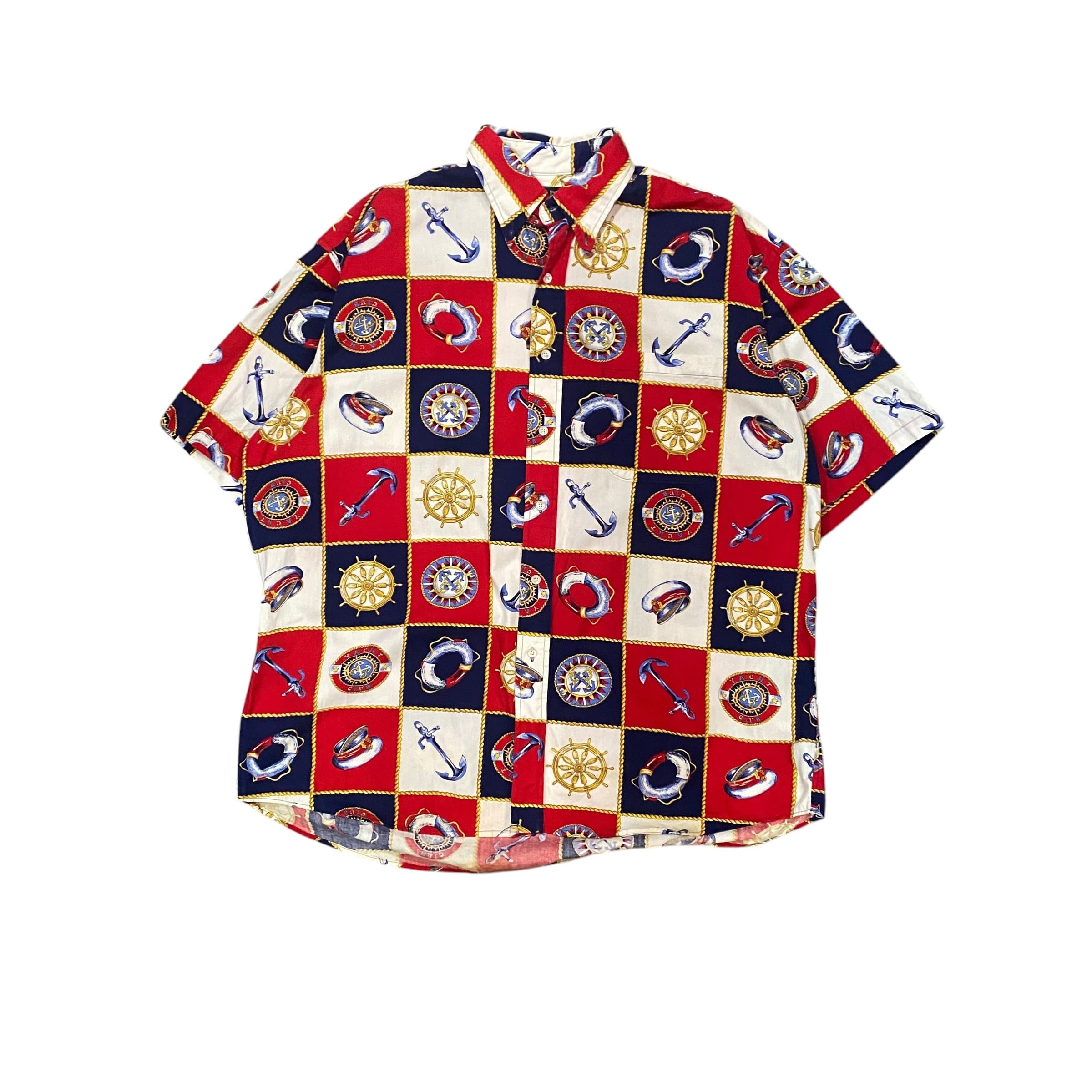 【古着】PALLADIUM All Over Print Half Sleeve Shirt