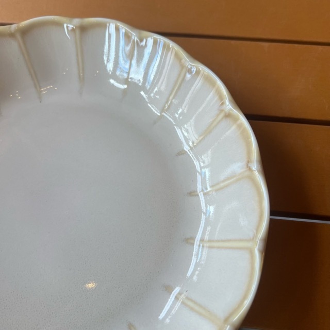 Vintage深皿　White　美濃焼　白　ケーキ皿　ボウル　パスタ皿　深皿　和食器　陶器　織部