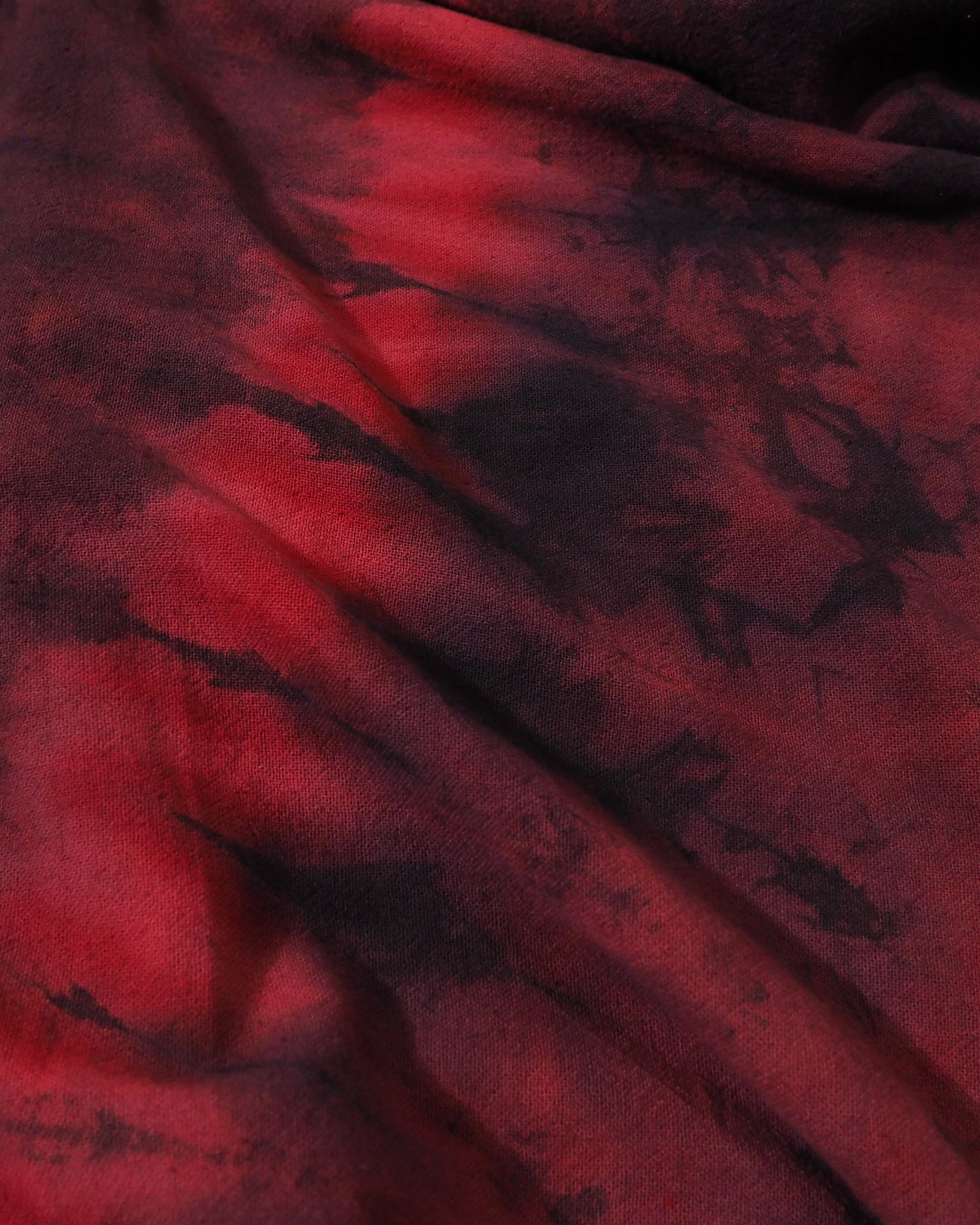 " 染色 " Beautiful Dark Bordeaux Over Dyed Sarouel Pants