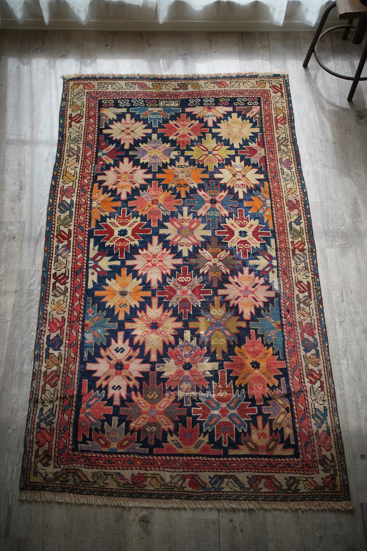 207】Semi Antique Caucasian Kuba Rug 1940's | ヴィンテージラグ専門