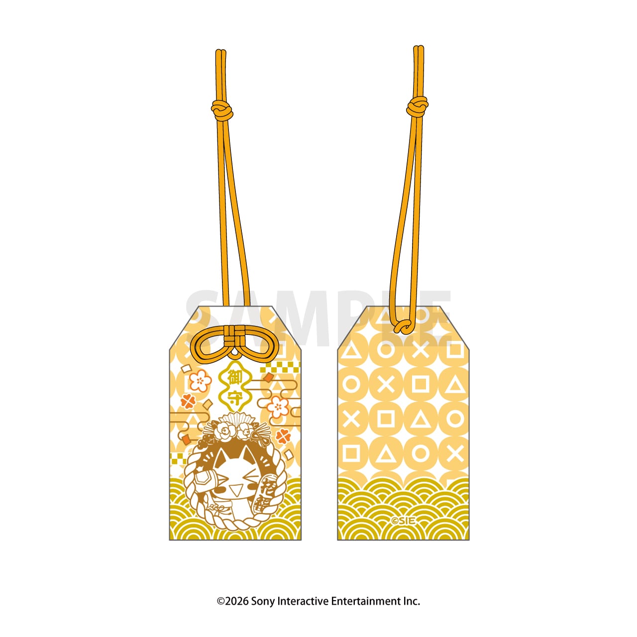 <2026年1月上旬発売>どこでもいっしょ 正月でもいっしょ 開運お守り風ストラップ<トロ 正月ver.>