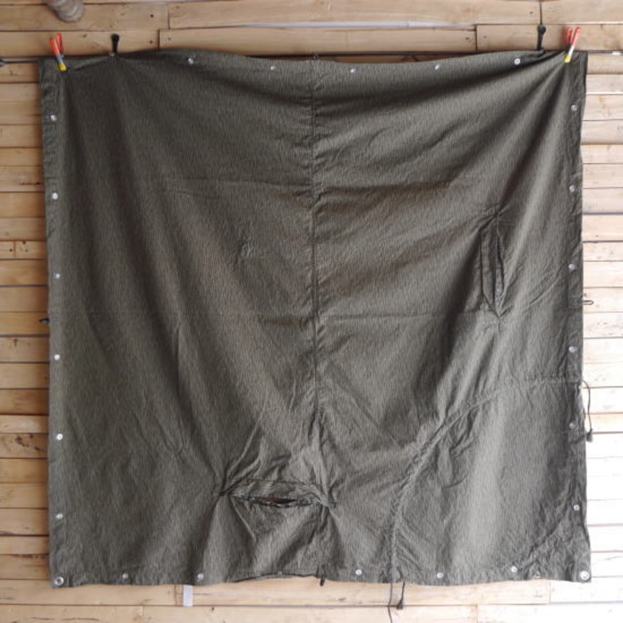 東ドイツ軍　テントシート　カモフラ