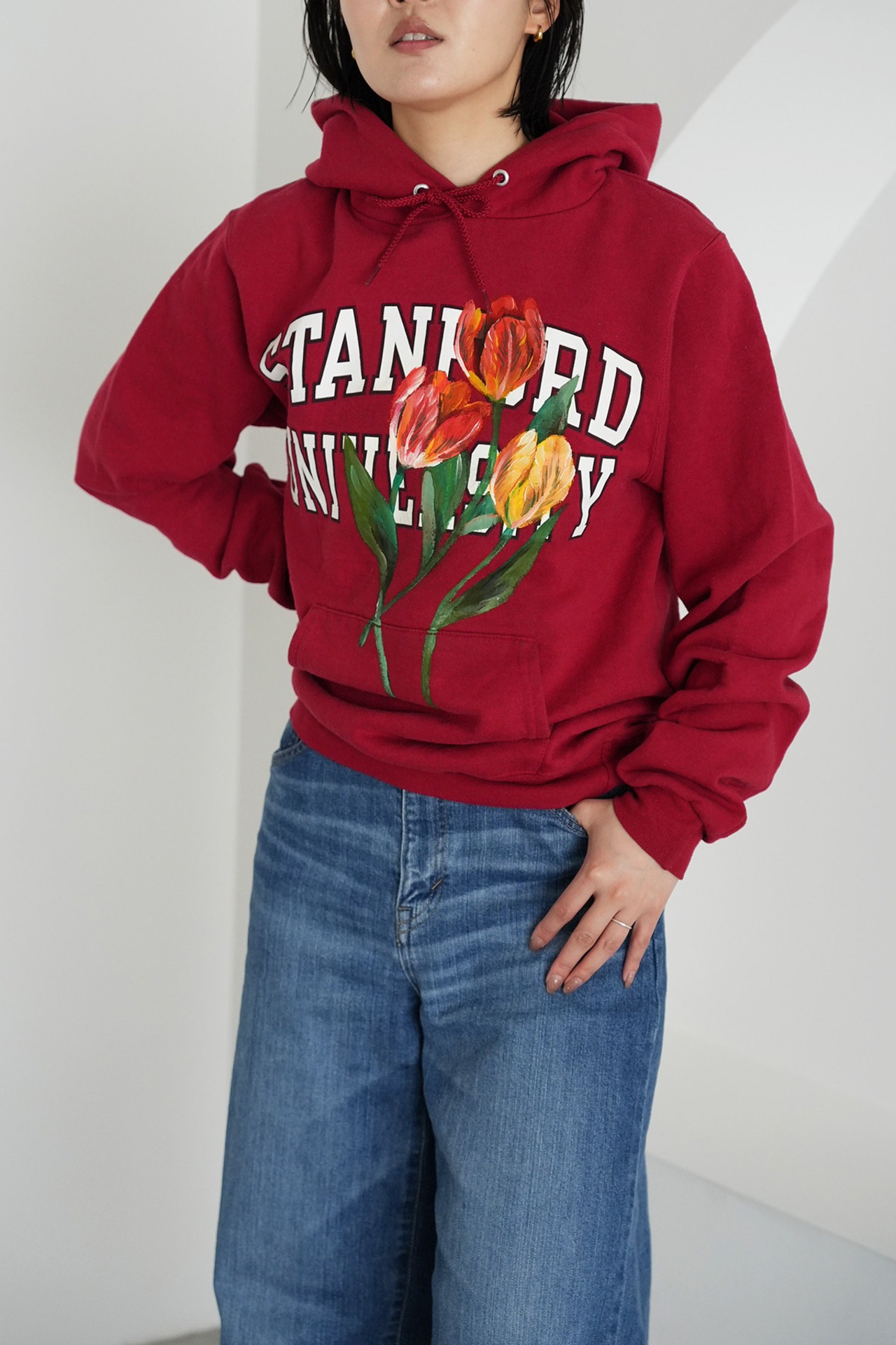 paint pullover red tulip