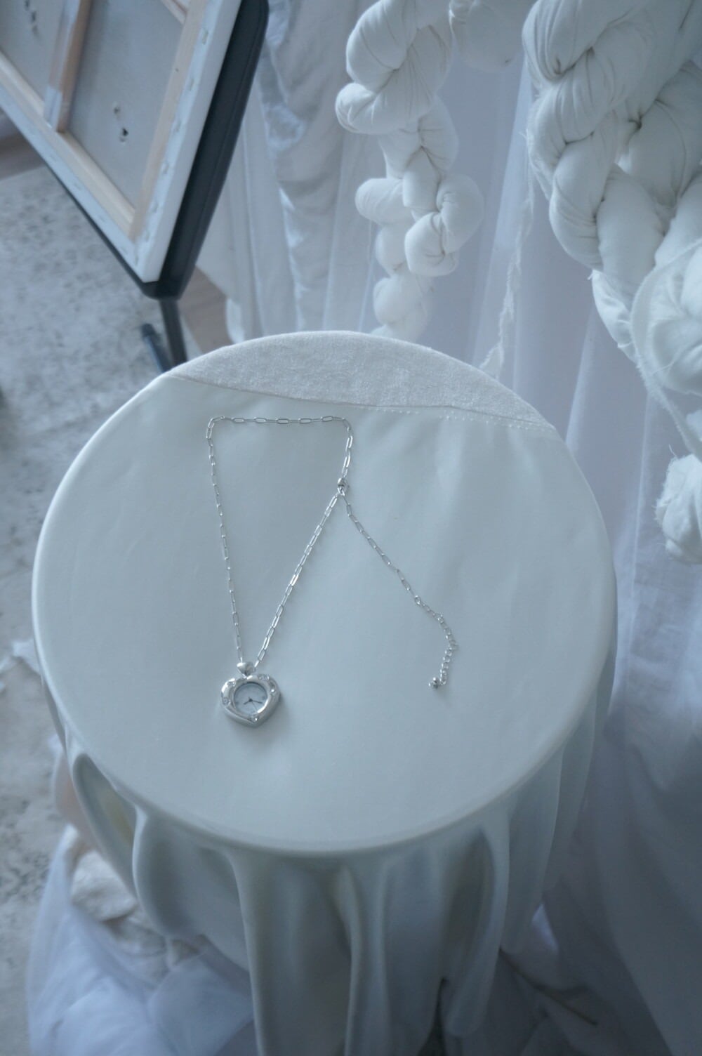 ☆BABYMONSTER アサ 着用！！【eeespace】Heartbeam watch necklace