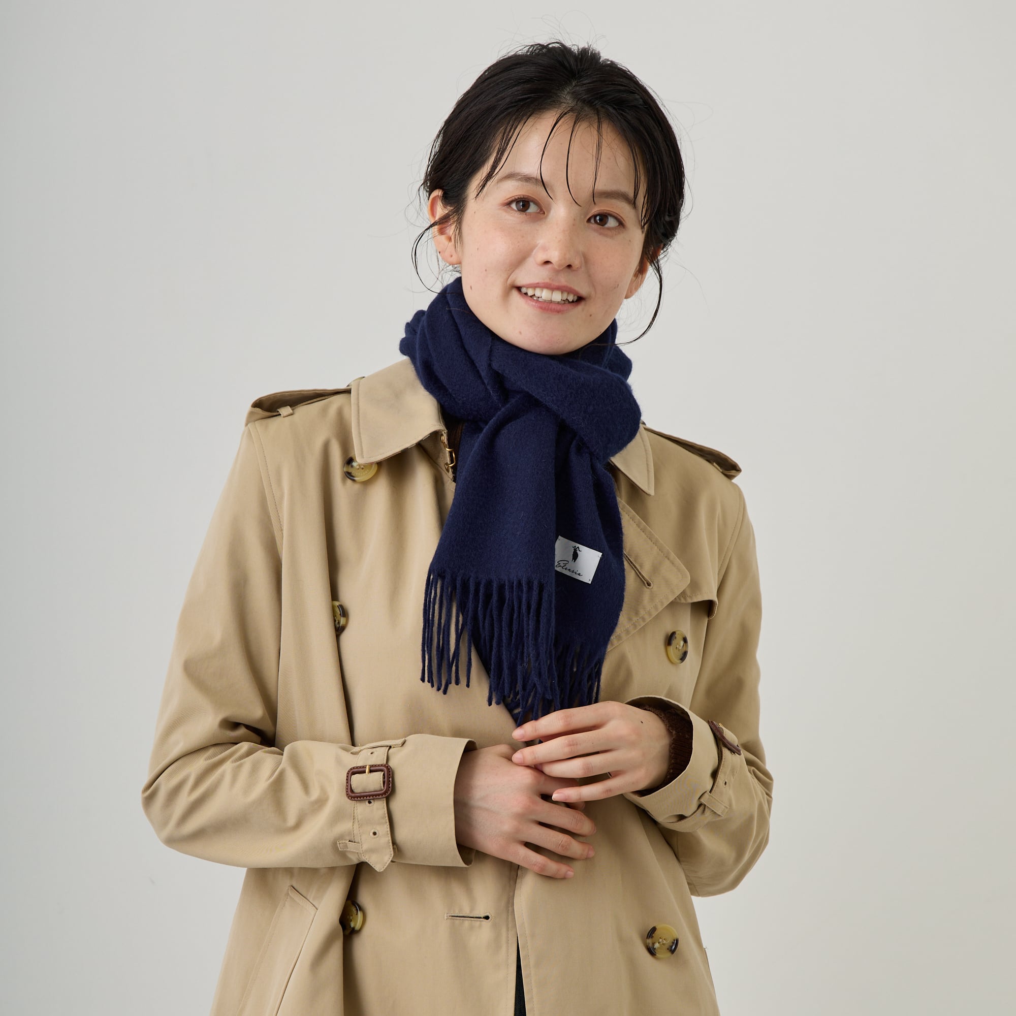 【イタリア製】ヘルノ HERNO マフラー カシミヤ100% ネイビー イタリア製】ヘルノ HERNO マフラー カシミヤ100% ネイビー