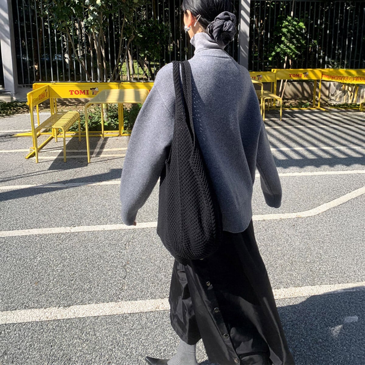 ニットバッグ レディース 韓国 ニット トートバッグ 大容量 A4 軽量 おしゃれ かわいい 大人 サブバッグ 買い物バッグ 柔らかい 通勤 通学 無地 大人可愛い 大人女子