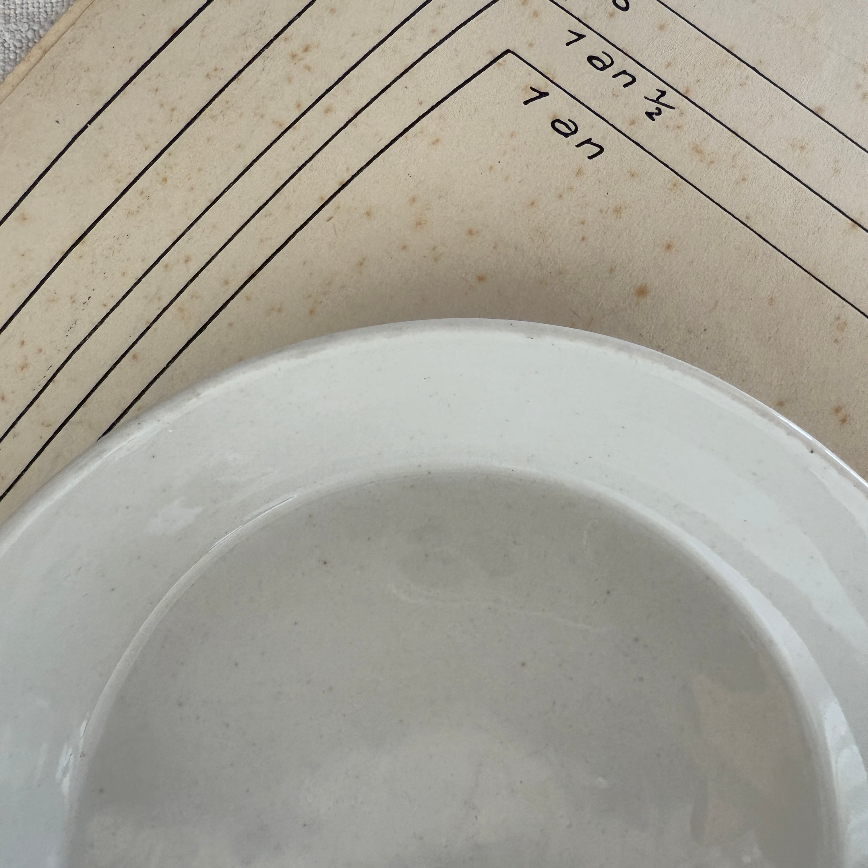French Porcelaine c.1900-1940/フランス製 白磁のブリュレ皿 1900