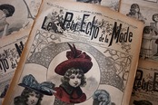 フランス 1902s Le Petit Echo de la Mode 44c 永遠の淑女とモード新聞b アンティーク