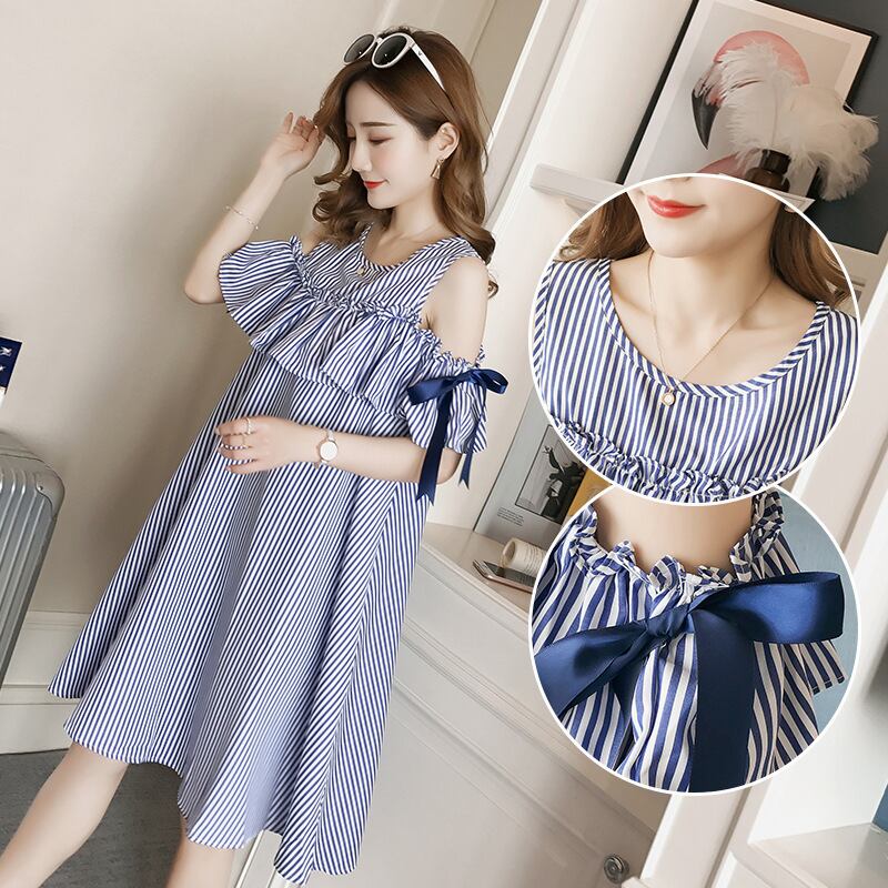 【新作】【送料無料】 2018年夏の新バージョンのマタニティストラップレスドレスマザーファッションシャツ妊婦ドレス妊娠服 サマー 夏物 AL expec397443614248