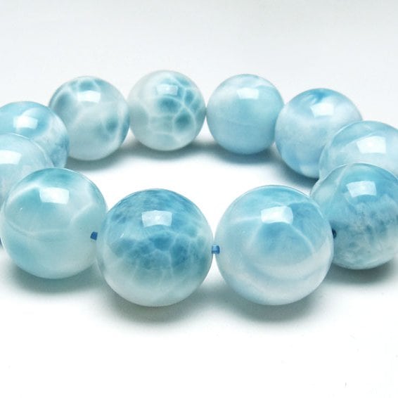 ラリマー ブレスレット 22mm 一点物 111-38057 | 天然石