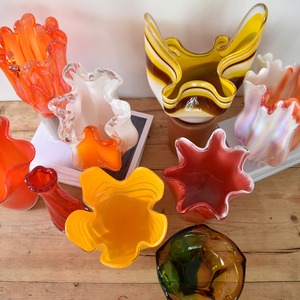 Glass Flower Vase / ガラス フラワーベース (花瓶) / GV-003