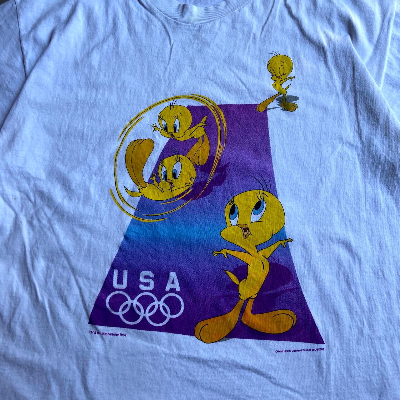 VINTAGE ルーニー・テューンズ オリンピック USA製 Tシャツ L