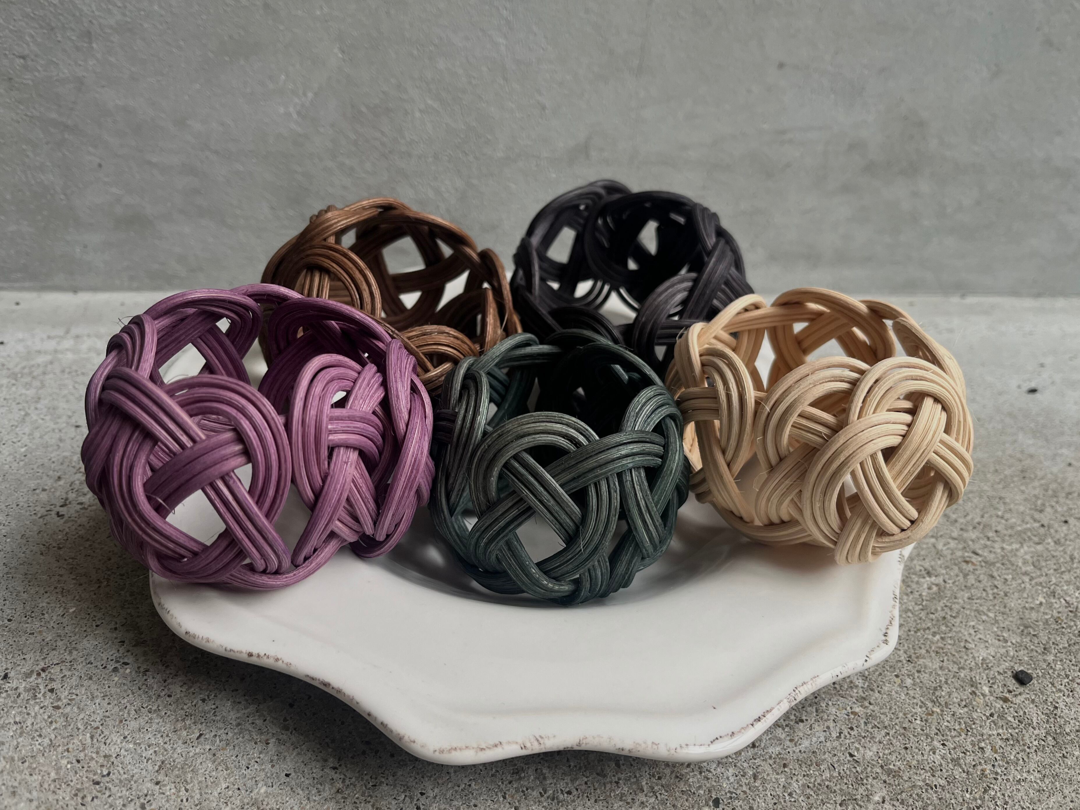 ラタン編みのバングル/ ボリュームM | MAISON821