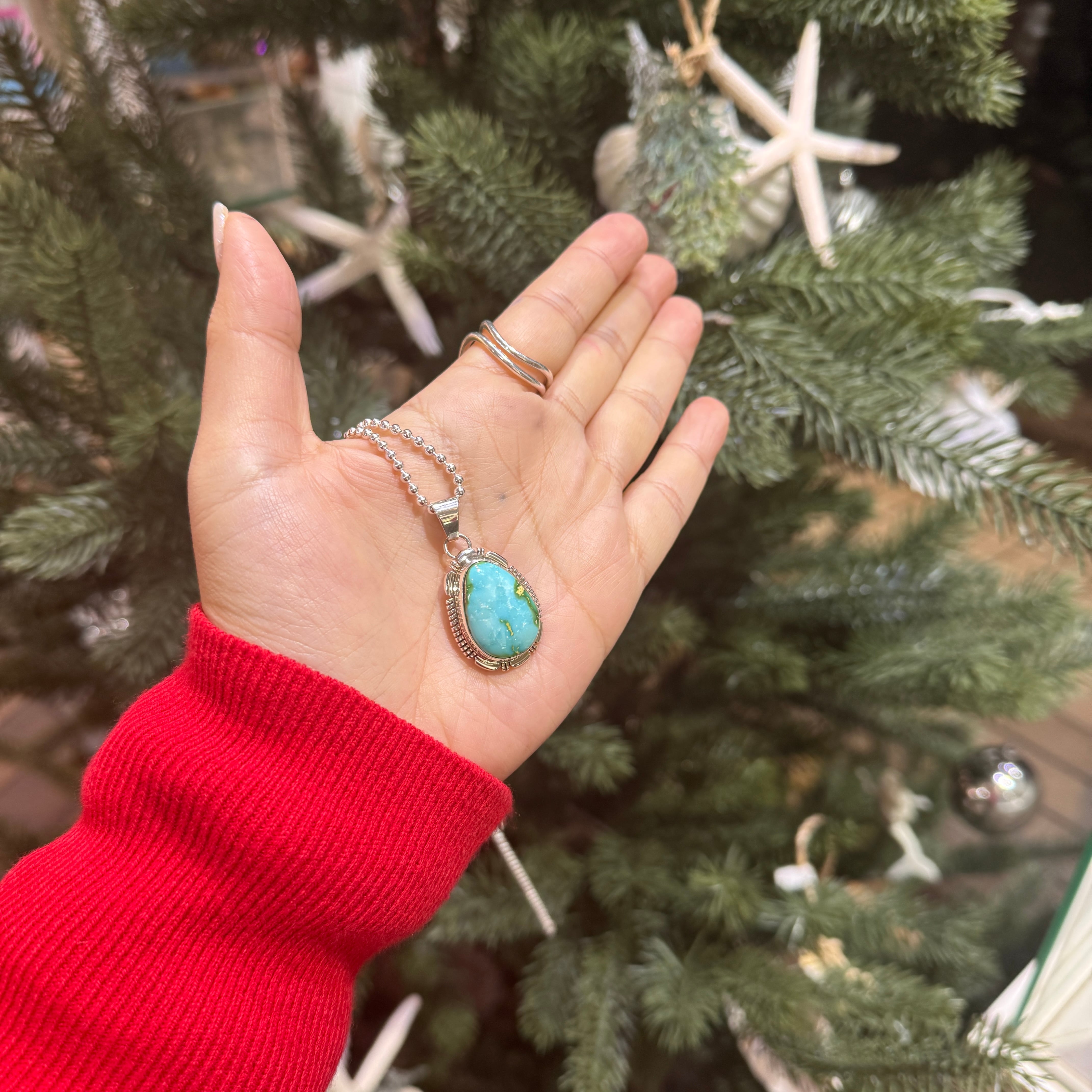 一点物】《Indian Jewelry》 ソノランゴールド ドロップ ターコイズ