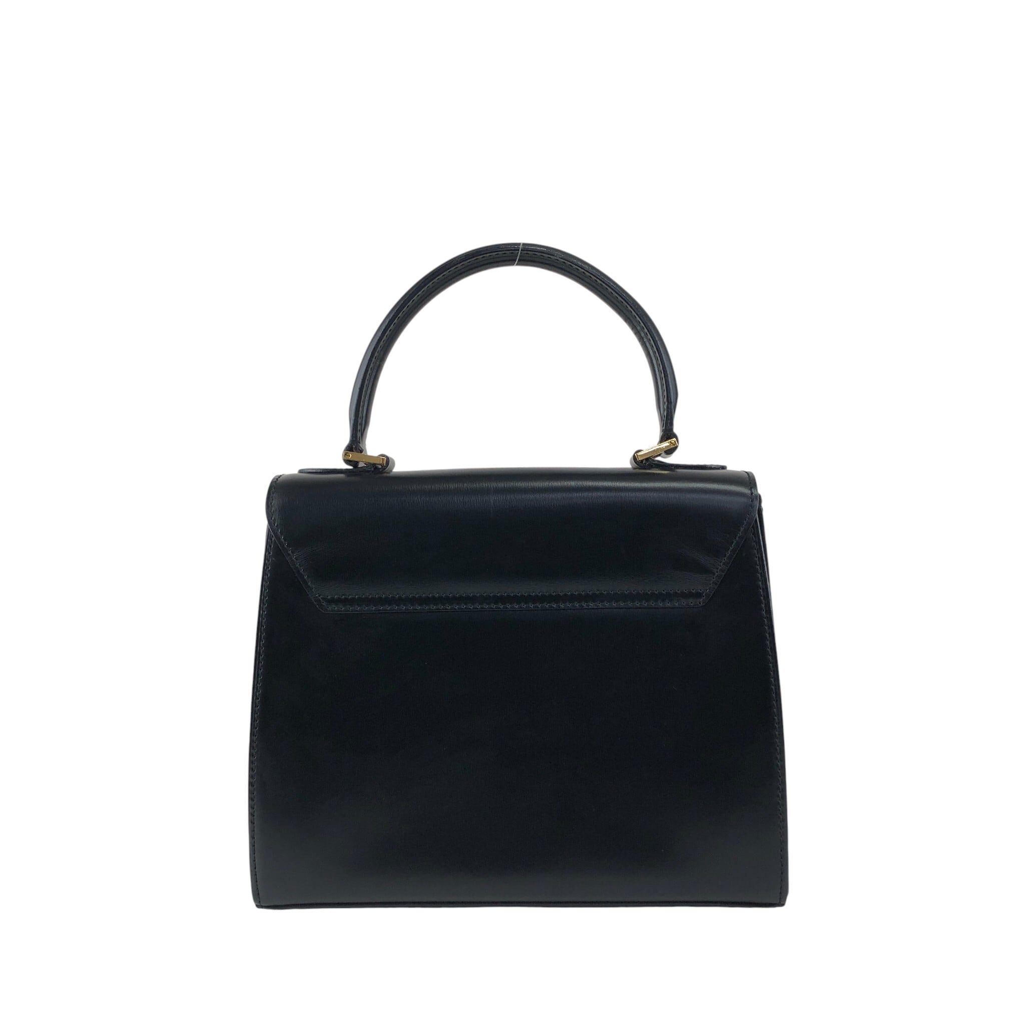CELINE セリーヌ ショルダーバッグ ブラック ターンロック レザー 2WAY