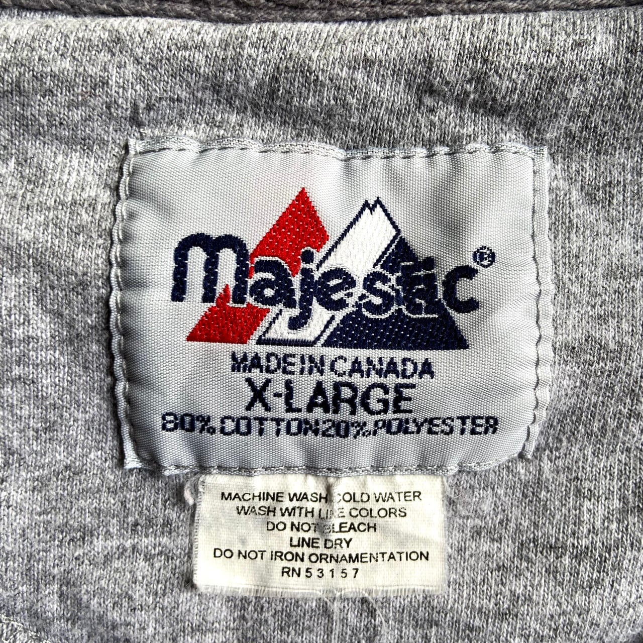 ビッグサイズ 90年代 カナダ製 USA ワッペン スウェットシャツ メンズ
