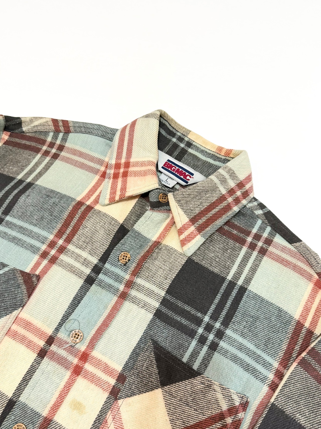 80s BIGMAC FLANNEL SHIRT MADE IN USA Size L
