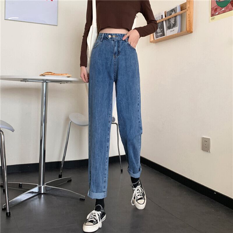 ジーンズ スプリングオータムルーズ 春物 秋物 1号婦人3833944347