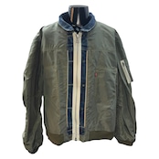【sacai / Levi's】サカイ リーバイス デニム × ナイロンツイル MA-1 ジャケット リバーシブル