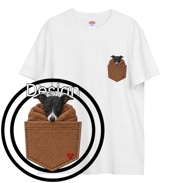 ≪ブラックホワイト × ブラウン≫ハイクオリティーTシャツHQ090
