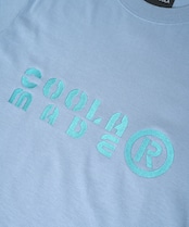 COOLA MADE エンブロイダリーロングスリーブTシャツ (L/BLUE) CQ-47008