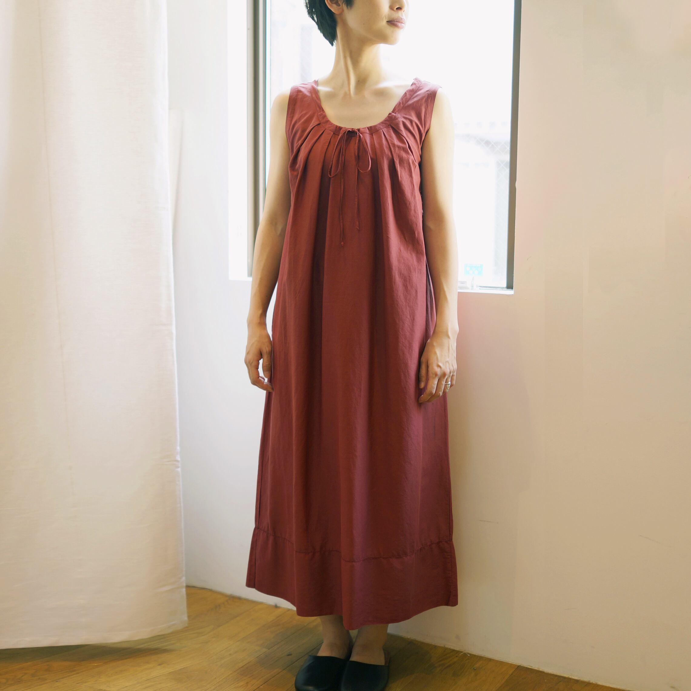 2wayノースリーブロングワンピース D02 Naocono 2wayノースリーブロングワンピース D02 Naocono