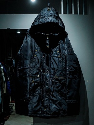 【add (C) vintage】Field Jacket Motif Vintage Loose Down Jacket